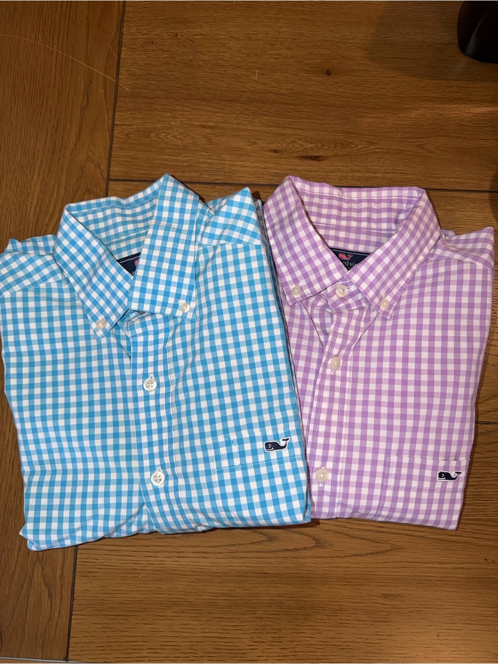 Vineyard Vines Gingham Button-Down Shirt - Blue & Purple